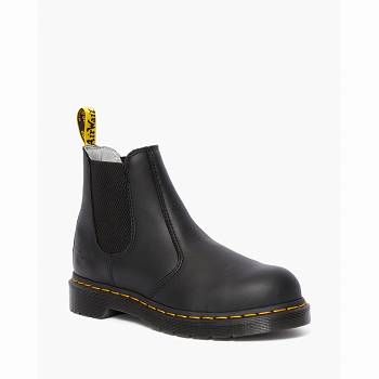 Dr Martens Arbor Newark Steel Toe - Cierne Pracovne Cizmy Damske, D291SK